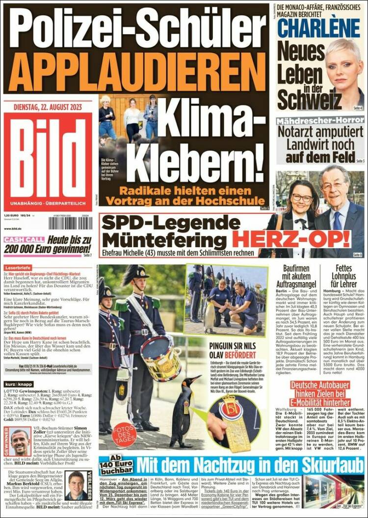 Portada de Bild (Alemania)