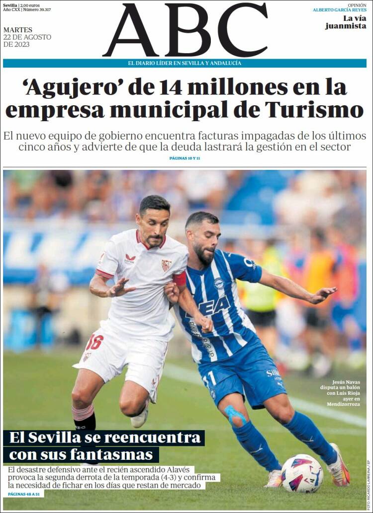 Portada de ABC - Sevilla (España)