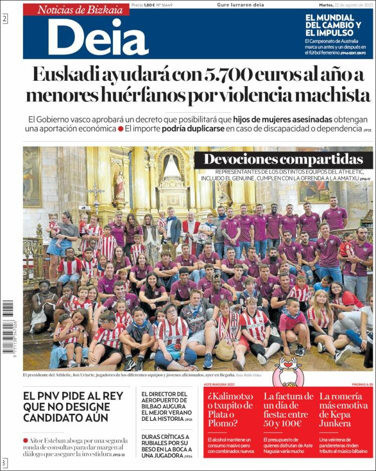 Portada de Deia (España)