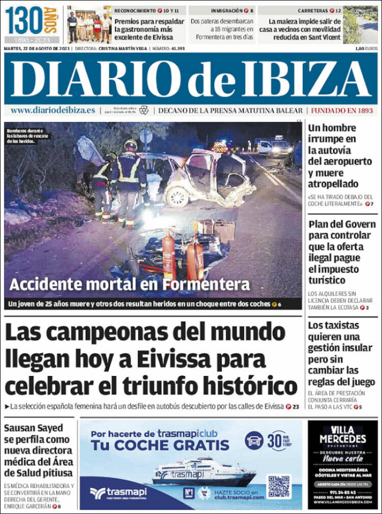 Portada de Diario de Ibiza (España)