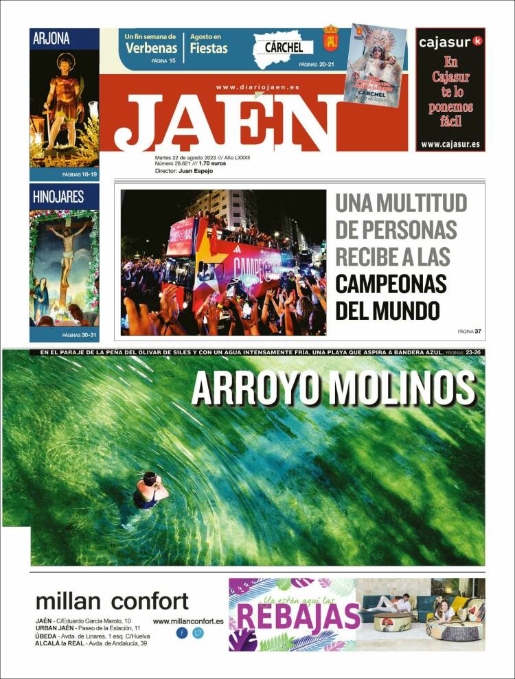 Portada de Diario Jaén (España)