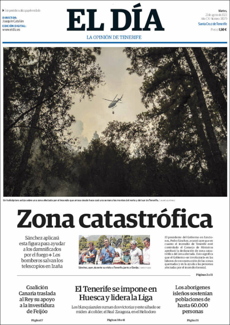 Portada de El Día (España)