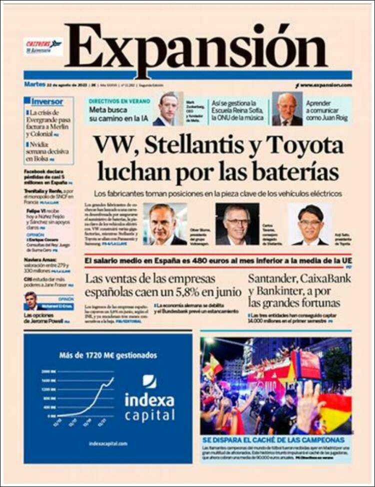 Portada de Expansión (Espa&ntilde;a)