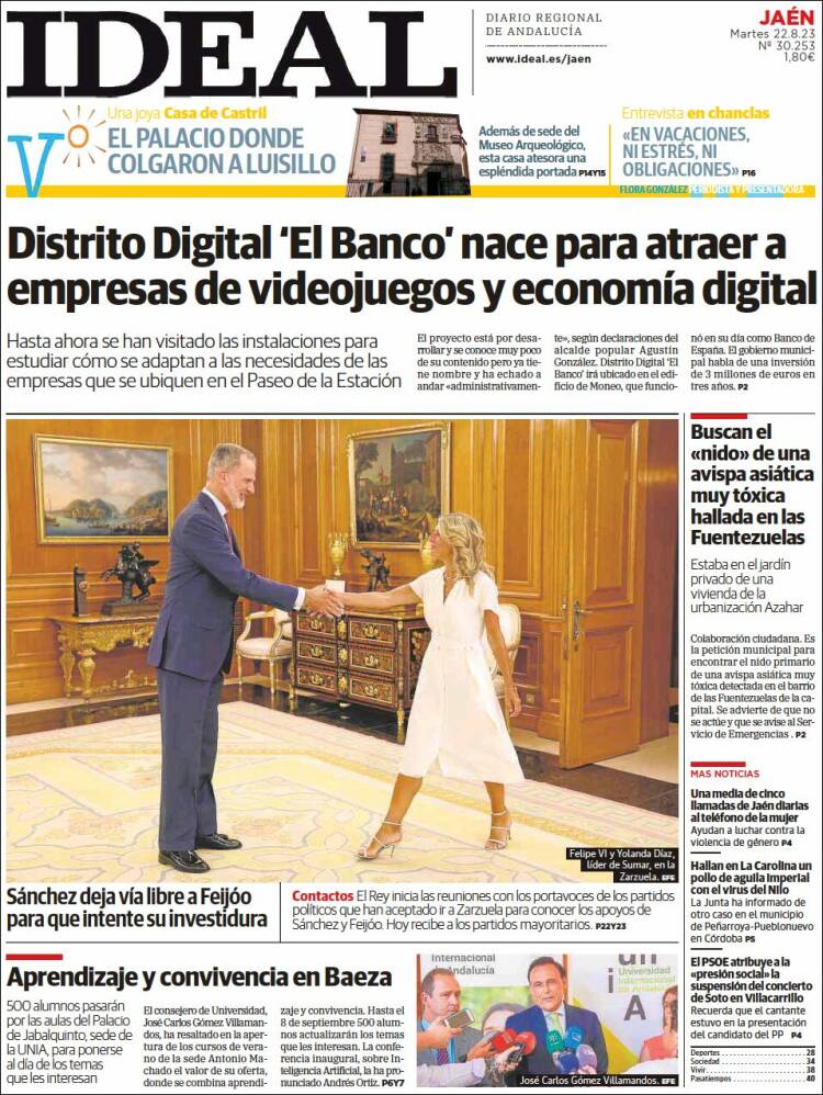 Portada de El Ideal de Jaén (España)