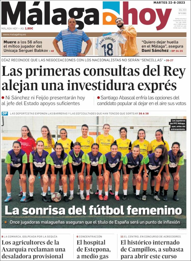 Portada de Málaga Hoy (España)