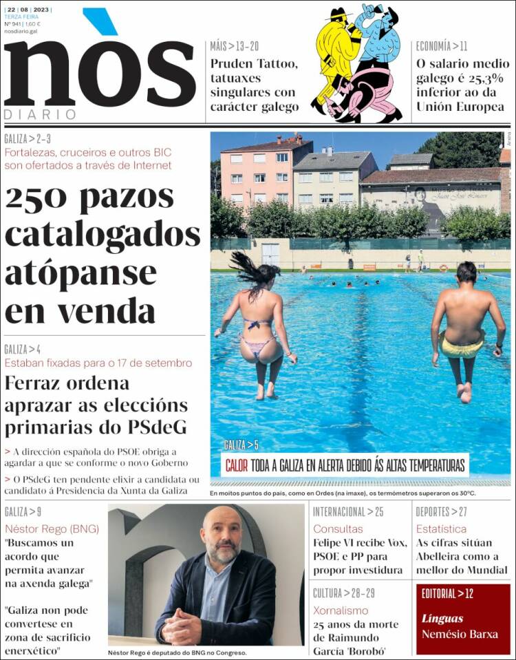 Portada de Nòs Diario (España)