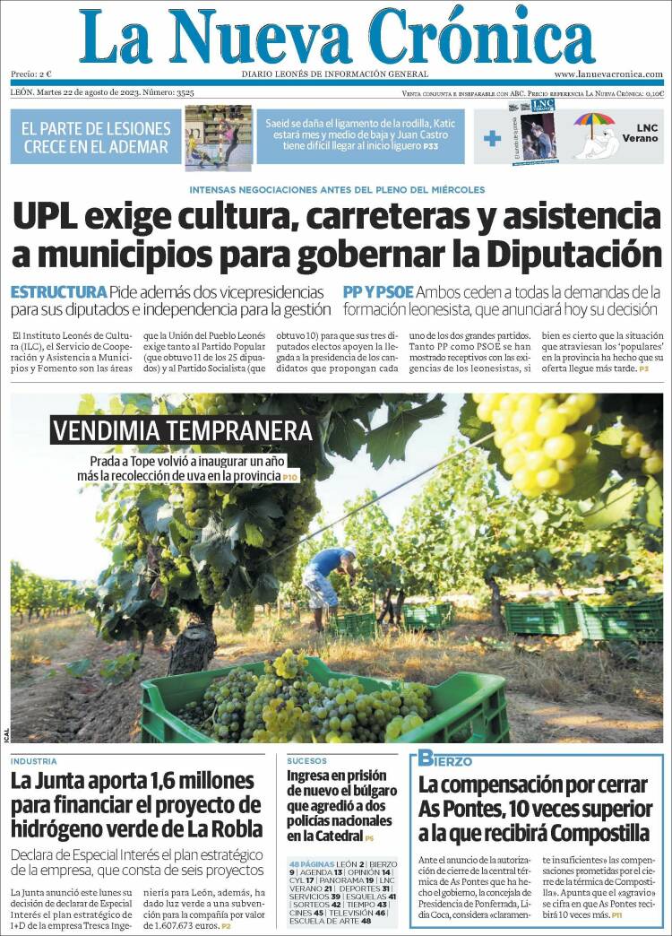 Portada de La Nueva Crónica (España)
