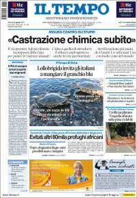 Portada de Il Tempo (Italia)