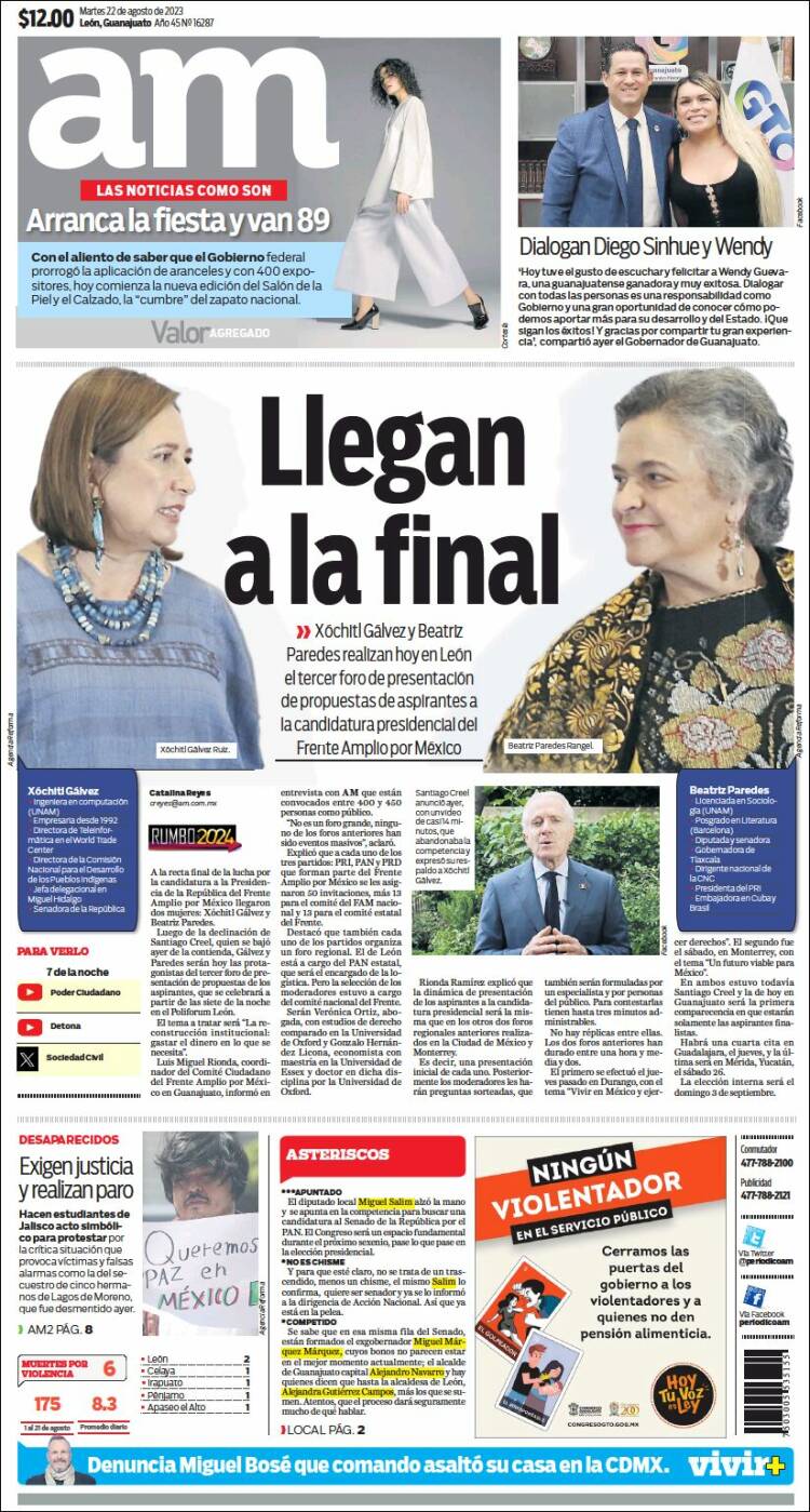 Portada de Al Día A.M. (M&eacute;xico)