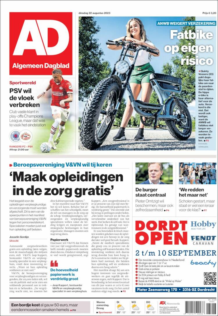 Portada de AD (Pa&iacute;ses Bajos)