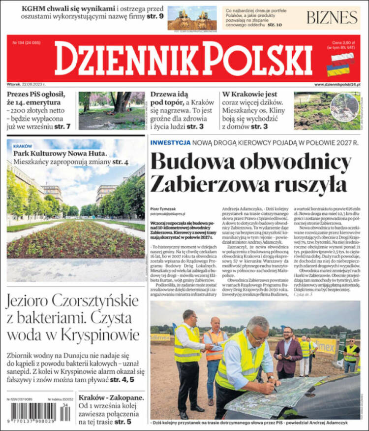 Portada de Dziennik (Polonia)