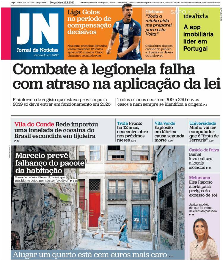 Portada de Jornal de Notícias (Portugal)