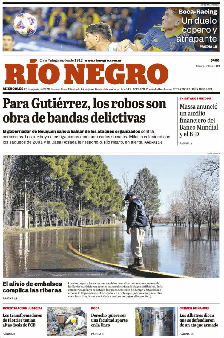 Portada de Rio Negro (Argentina)