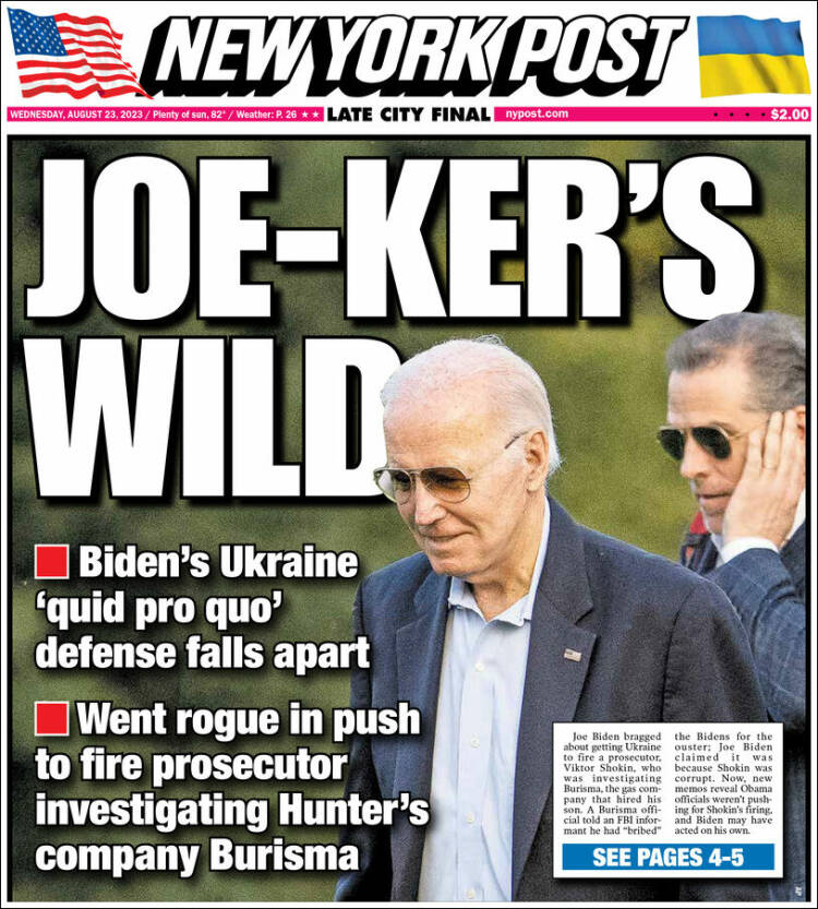 Portada de New York Post (USA)