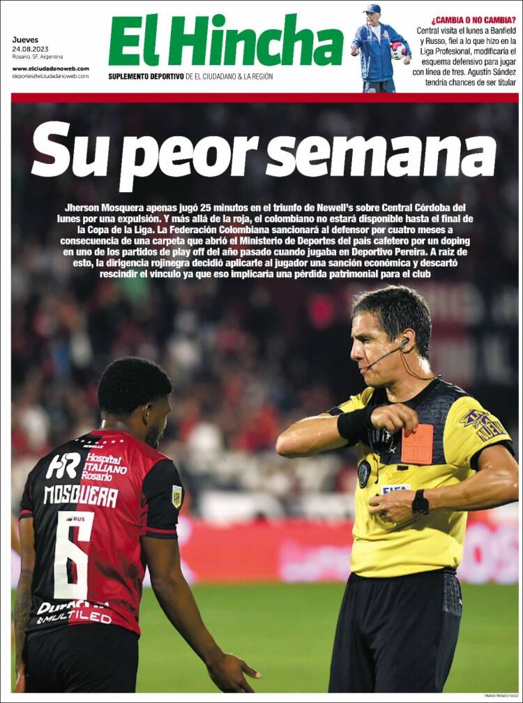 Portada de El Hincha (Argentina)