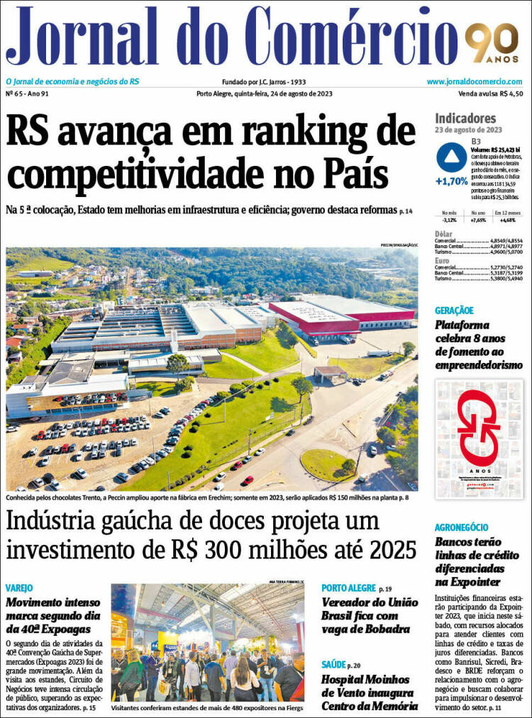 Portada de Jornal do Comércio (Brasil)