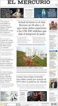Portada de El Mercurio (Chile)
