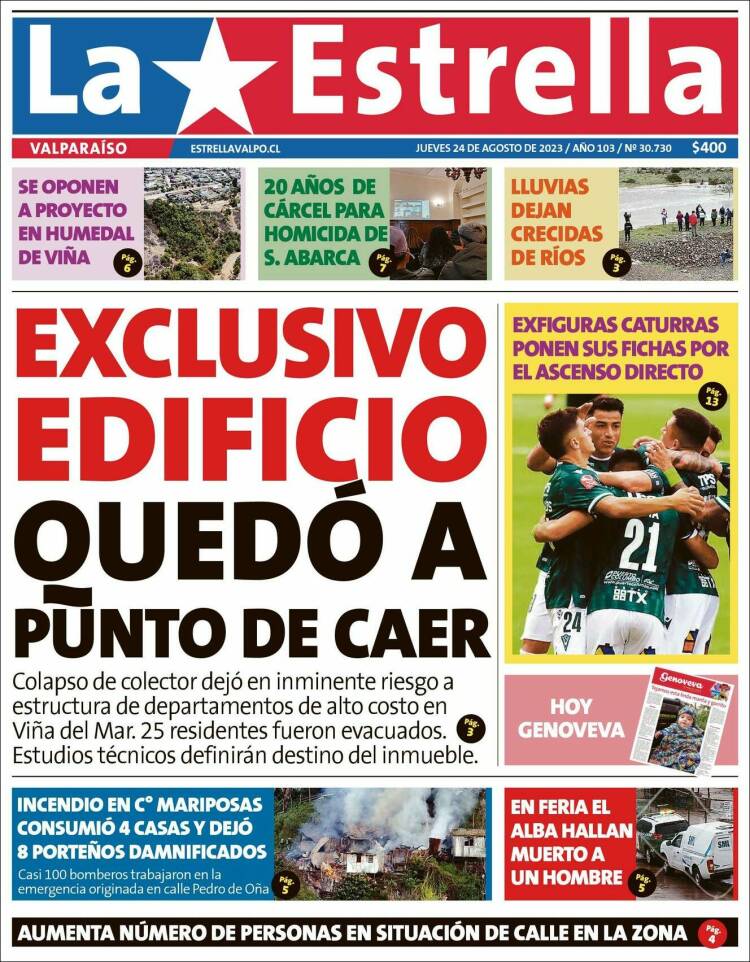 Portada de Estrella de Valparaiso (Chile)