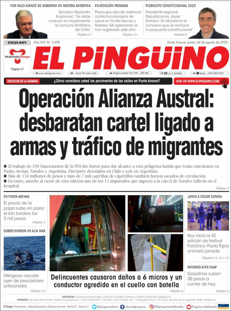 Portada de El Pingüino (Chile)