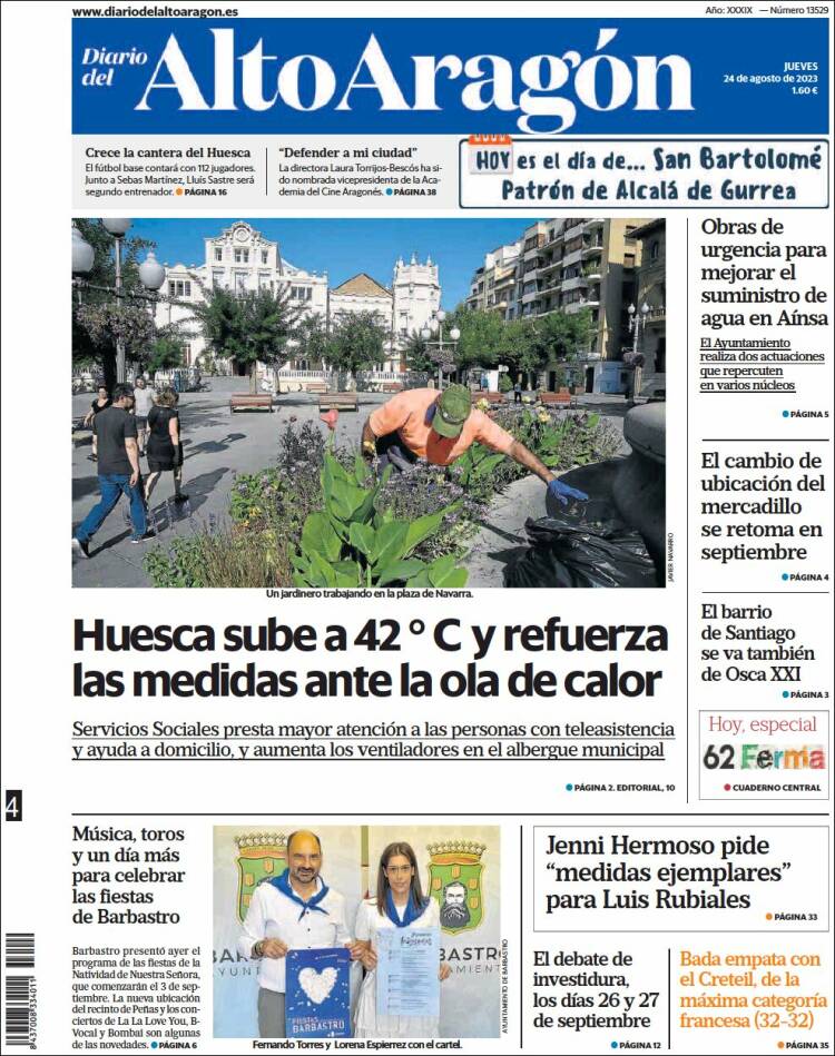 Portada de Diario del AltoAragón (Espa&ntilde;a)