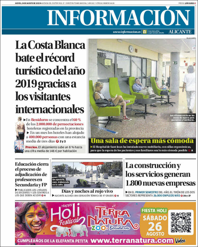 Portada de Diario Información (Espa&ntilde;a)