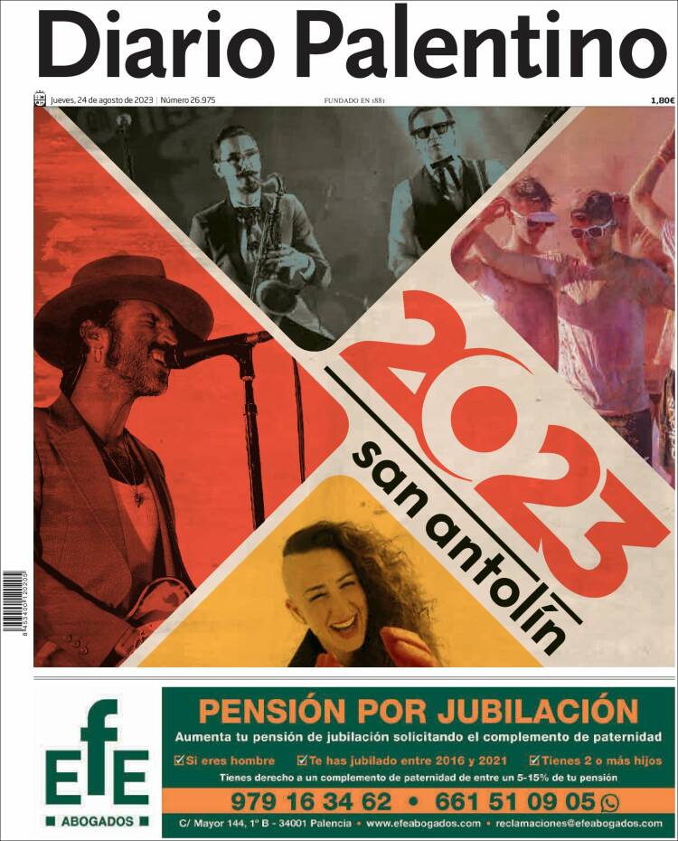 Portada de Diario Palentino (Espa&ntilde;a)