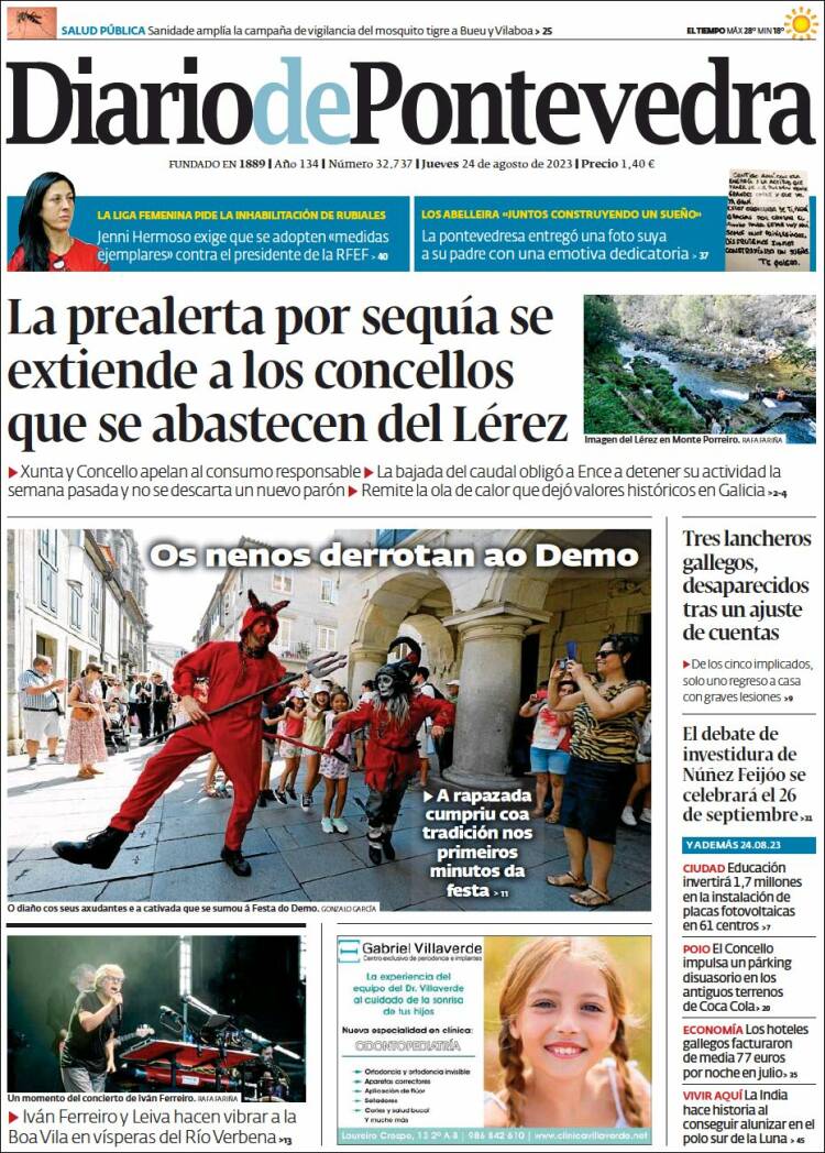Portada de Diario de Pontevedra (Espa&ntilde;a)