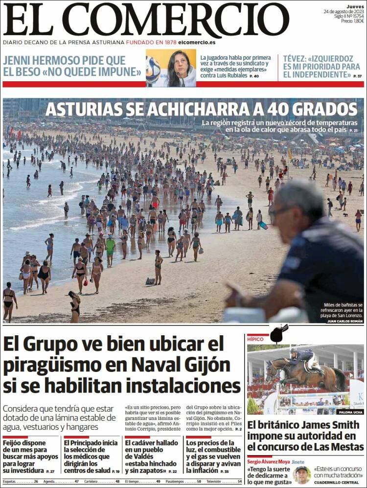 Portada de El Comercio - Gijón (Espa&ntilde;a)