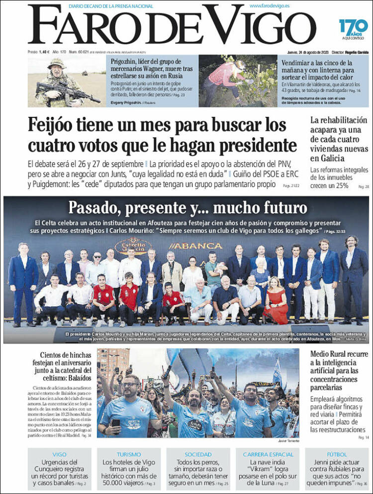 Portada de Faro de Vigo (Espa&ntilde;a)