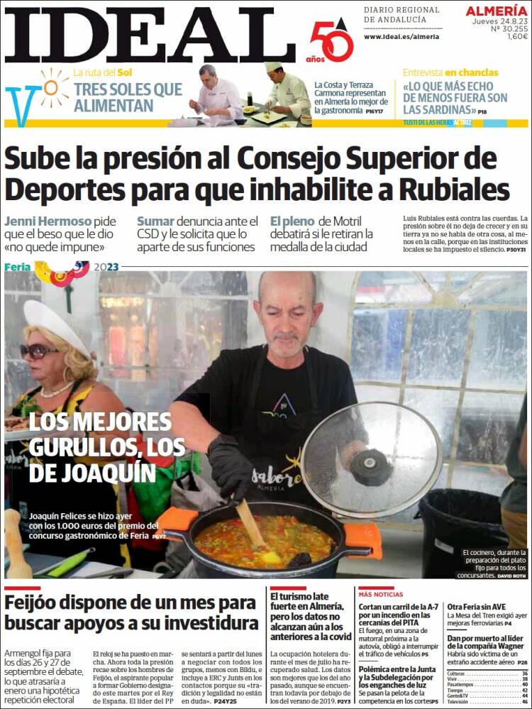 Portada de Ideal Almeria (Espa&ntilde;a)