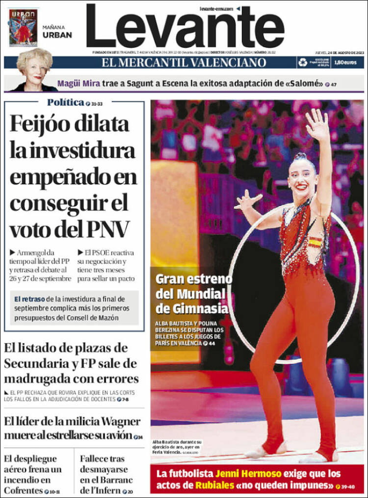 Portada de Levante (Espa&ntilde;a)