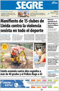 Portada de Segre  (Espa&ntilde;a)