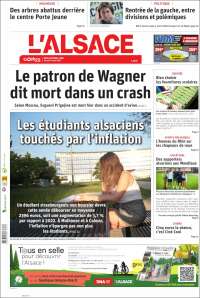 Portada de Journal L'Alsace (France)