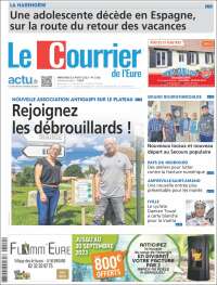 Portada de Le Courrier de l'Ouest (Francia)