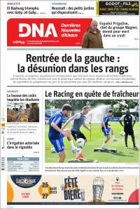 Portada de Les Dernières Nouvelles d'Alsace (France)