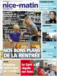 Portada de Nice-Matin (Francia)