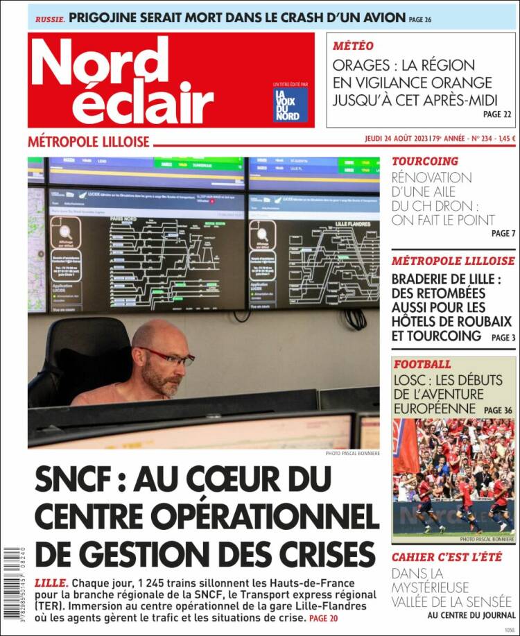 Portada de Nord Éclair (Francia)