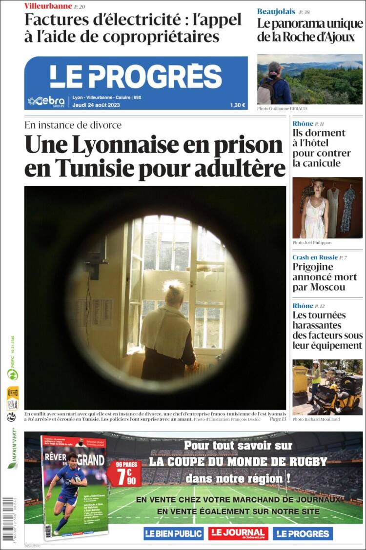 Portada de Progres de Fecamp (Francia)