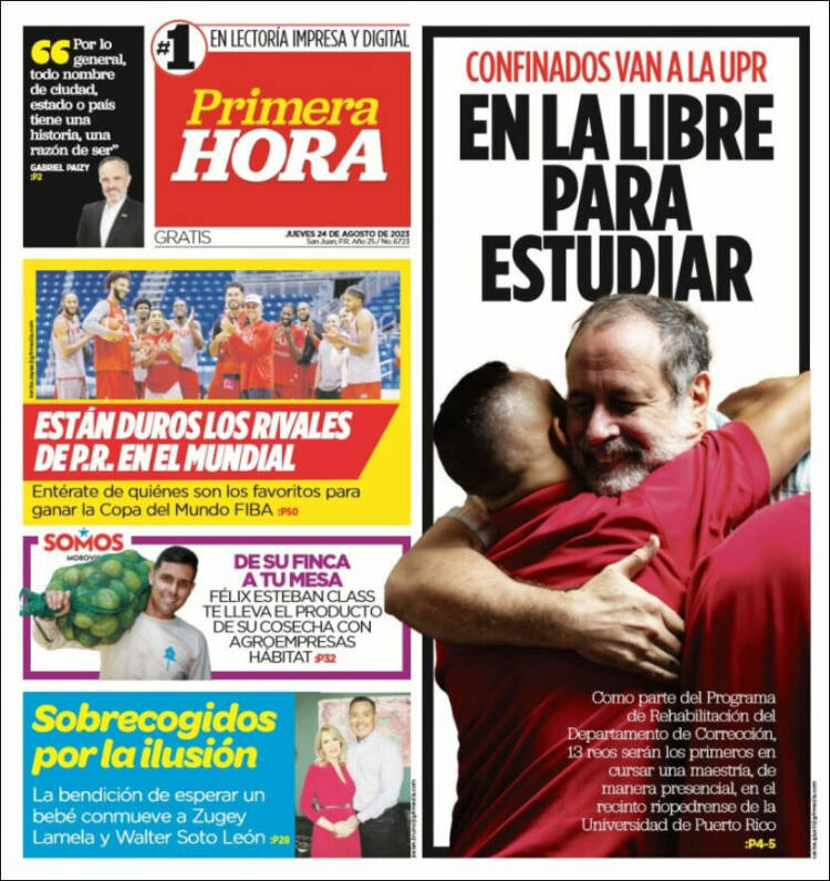 Portada de Primera Hora (Puerto Rico)