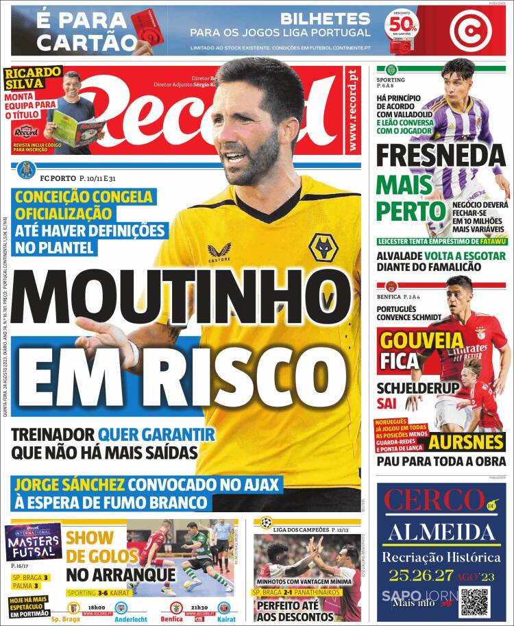 Portada de Record (Portugal)