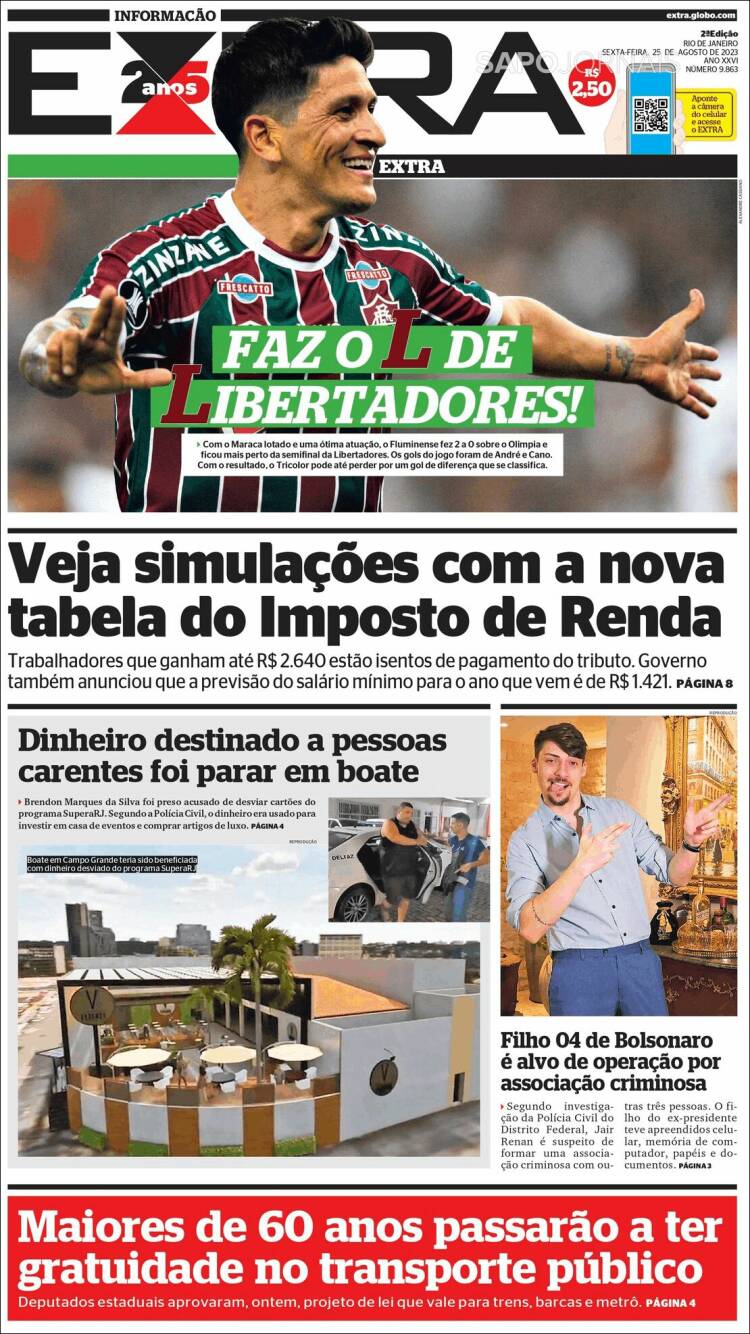 Portada de Extra (Brasil)