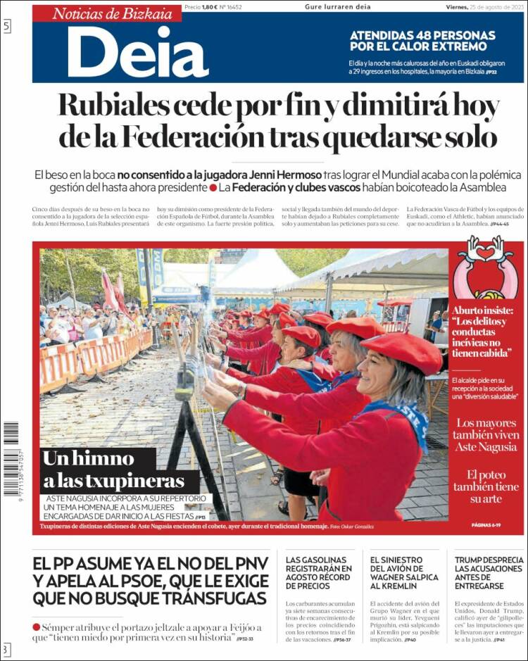 Portada de Deia (España)