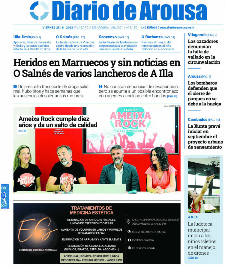 Portada de Diario de Arousa (España)