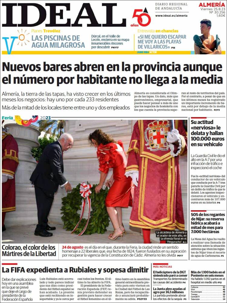 Portada de Ideal Almeria (España)