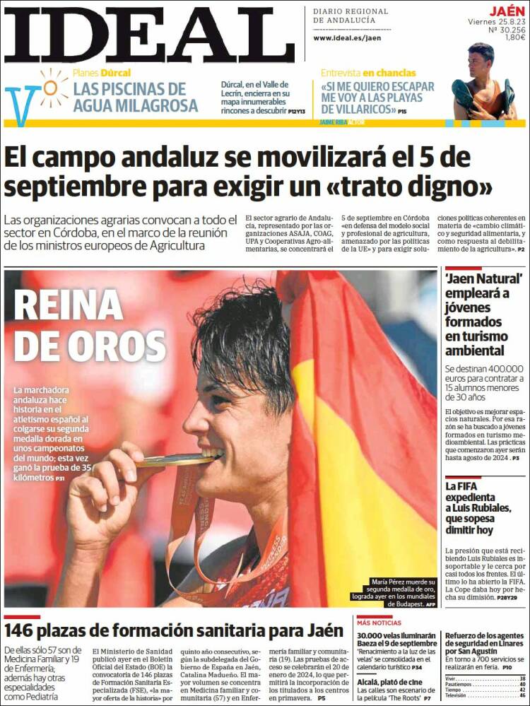 Portada de El Ideal de Jaén (España)
