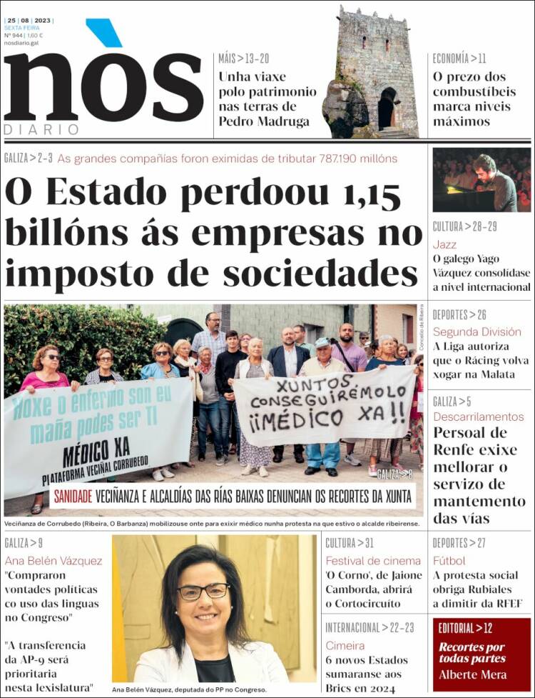 Portada de Nòs Diario (España)