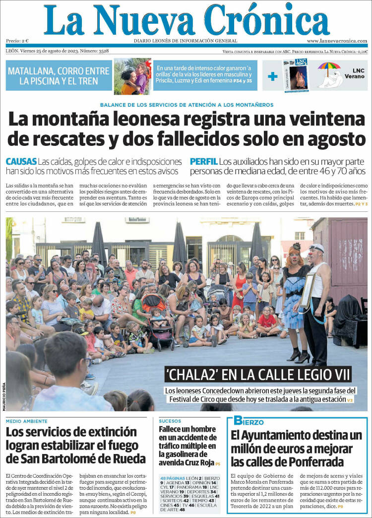 Portada de La Nueva Crónica (España)