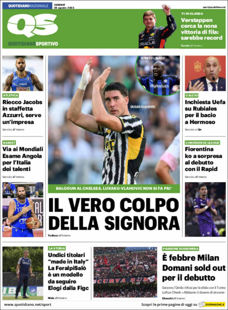 Portada de Quotidiano Sportivo (Italia)