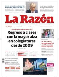 Portada de La Razón (M&eacute;xico)