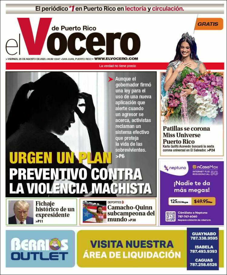 Portada de Vocero (Puerto Rico)